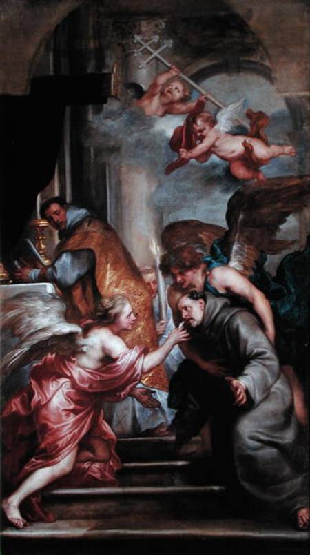 The Communion of St. Bonaventure (1221-74) a Sir Anthonis van Dyck