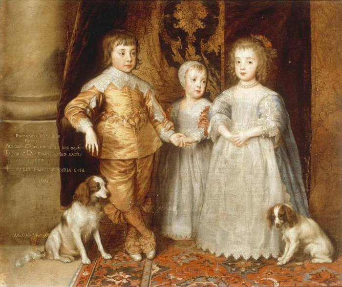 The Three Children of Charles I a Sir Anthonis van Dyck