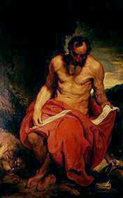 The sacred Hieronymus. a Sir Anthonis van Dyck