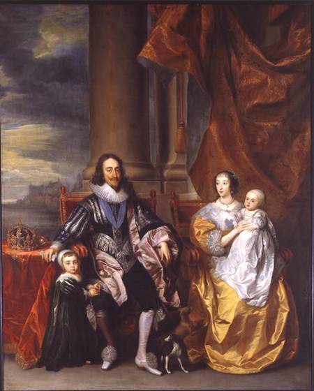 King Charles I (1600-49) and his Family a Sir Anthonis van Dyck
