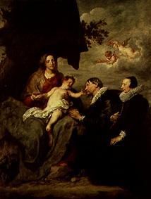 Madonna with founder married couple a Sir Anthonis van Dyck