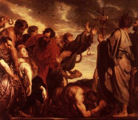 Moses and the Brazen Serpent a Sir Anthonis van Dyck