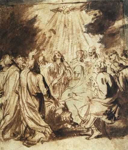 Pentecost a Sir Anthonis van Dyck