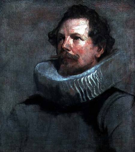 Portrait of a Man Wearing a Millstone Collar a Sir Anthonis van Dyck