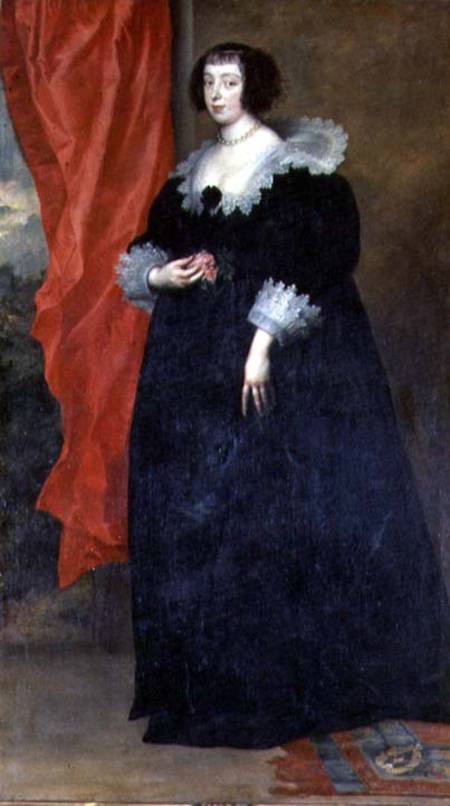 Portrait of Margherita of Lorena, Duchess of Orleans (1615-72) wife of Gaston of Orleans and sister- a Sir Anthonis van Dyck