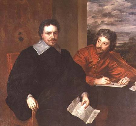 Thomas Wentworth, Earl of Strafford (1593-1641) and his Secretary, Sir Philip Mainwaring (1589-1661) a Sir Anthonis van Dyck