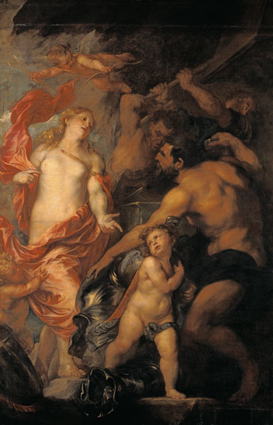 Venus asking Vulcan for the Armour of Aeneas a Sir Anthonis van Dyck