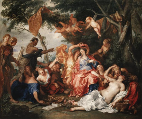 Amarillys und Mirtillo a Sir Anthony van Dyck