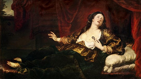 Death of Cleopatra VII (69-30 BC) a Sir Anthony van Dyck