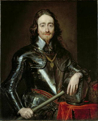 King Charles I (oil on canvas) a Sir Anthony van Dyck