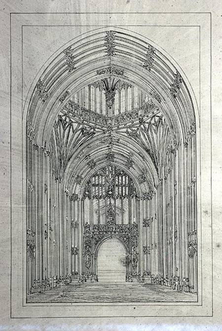 Entrance to the House of Lords, from a folder of New Palace of Westminster drawings  & a Sir Charles Barry