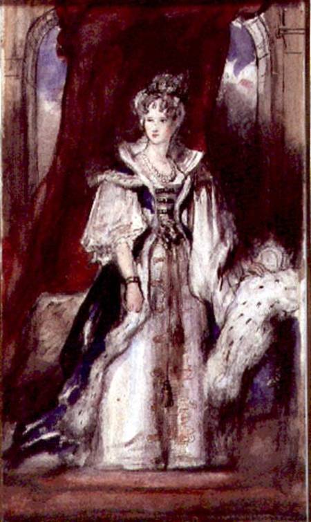 Queen Adelaide (1792-1849) 1836 (pen and w/c on paper) a Sir David Wilkie
