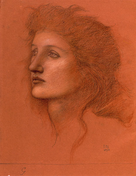 Female Head a Sir Edward Burne-Jones