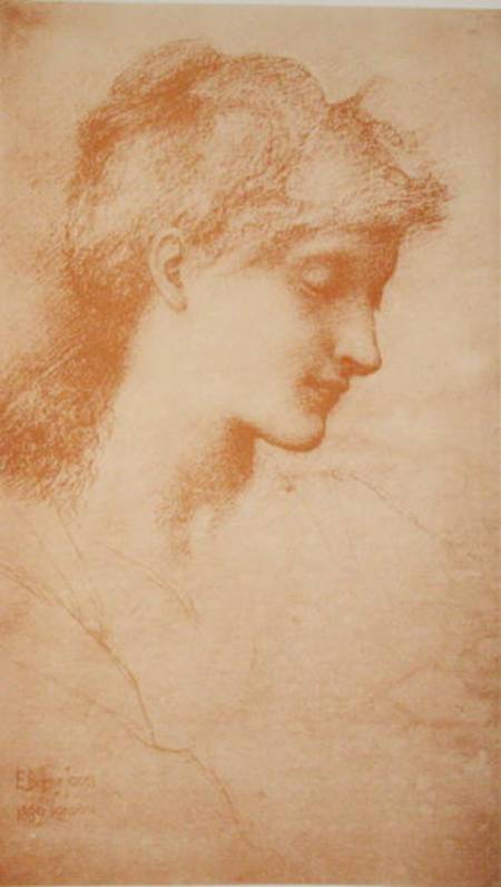 Head of a Young Woman, 1889, from 'L'Estampe Moderne' a Sir Edward Burne-Jones