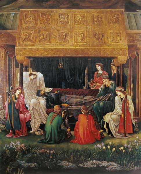 The last sleep of Arthur in Avalon a Sir Edward Burne-Jones
