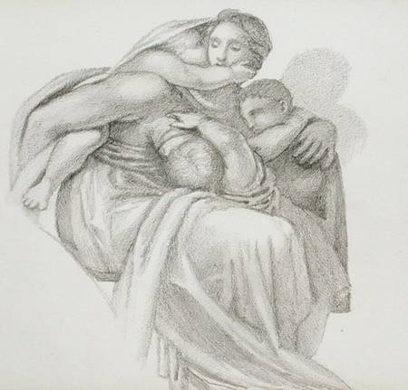 Mother and Three Children a Sir Edward Burne-Jones