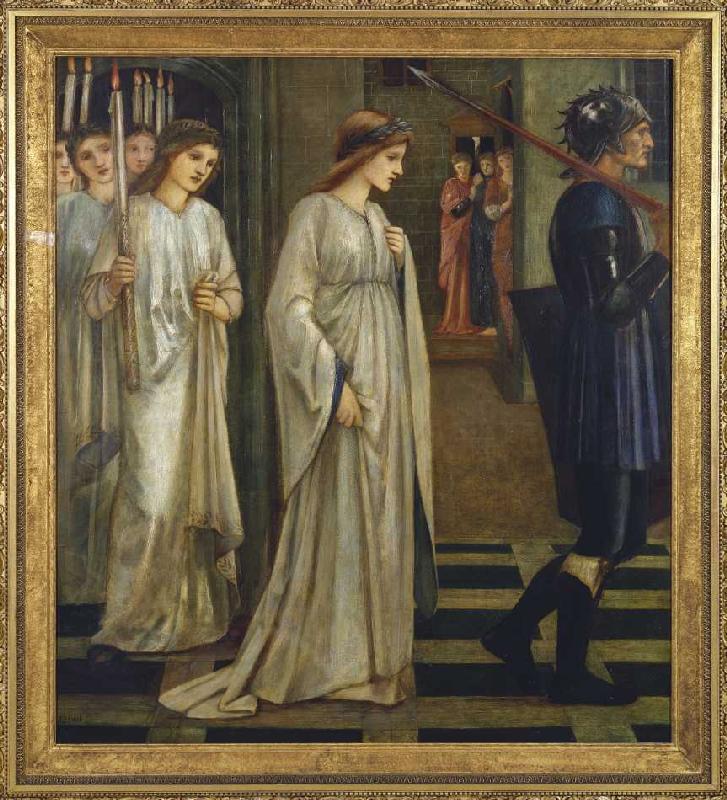 Prinzessin Sabra wird zum Drachen geführt a Sir Edward Burne-Jones