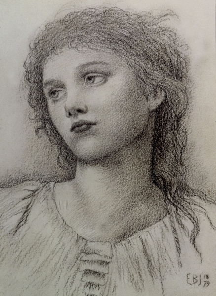 Study of a Head a Sir Edward Burne-Jones