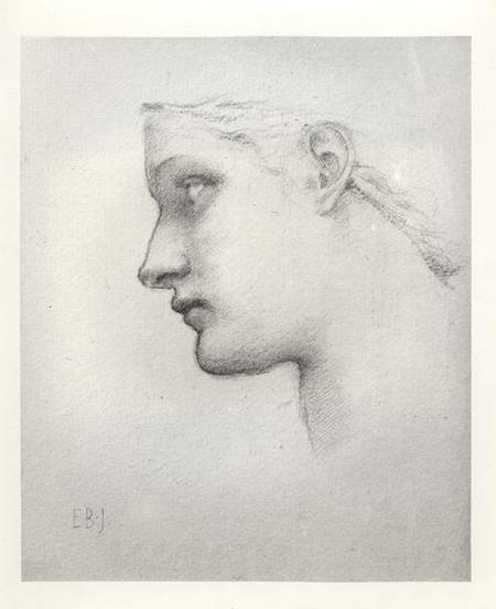 Variant Study for Head of the Queen in Laus Veneris a Sir Edward Burne-Jones