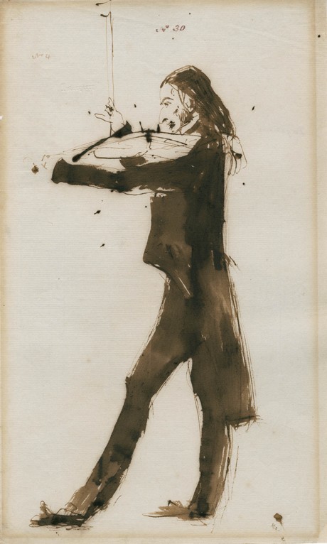 Portrait of Niccolò Paganini (1782-1840) a Sir Edwin Henry Landseer