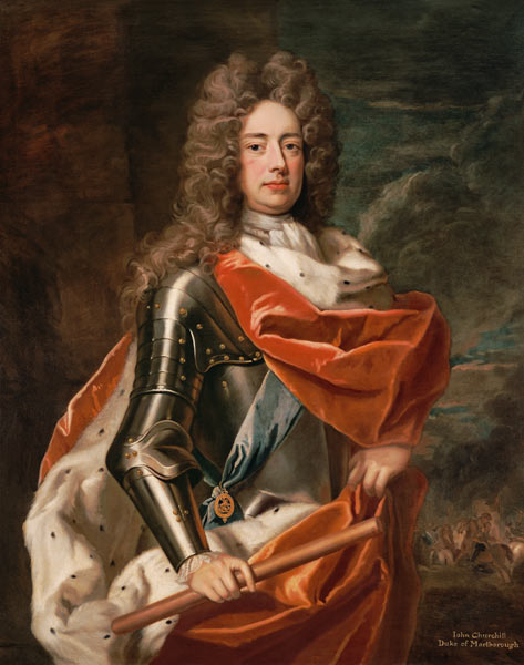 Portrait of John Churchill (1650-1722) 1st Duke of Marlborough (oil on canvas) a Sir Godfrey Kneller