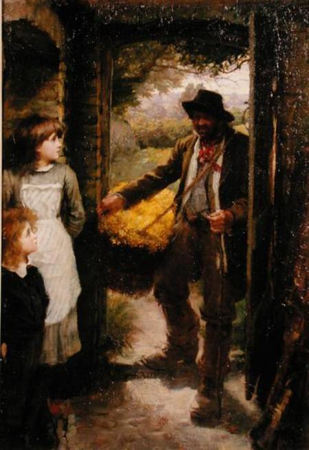 The Cowslip Gatherer a Sir James Jebusa Shannon