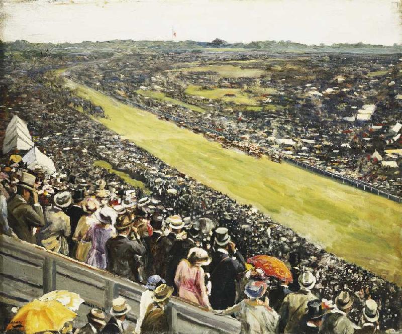The Derby a Sir John Lavery