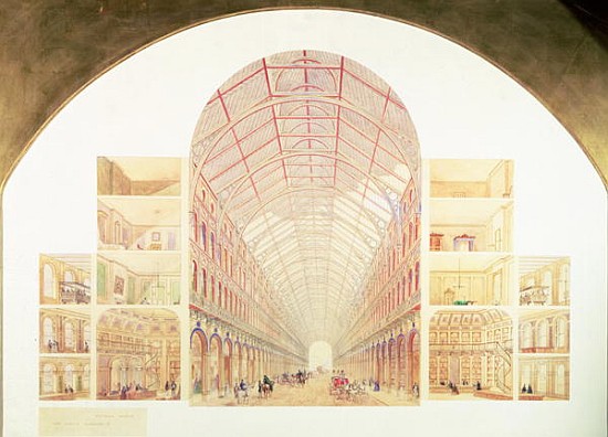Section perspective of the proposed Great Victorian Way, c.1854 a Sir Joseph Paxton