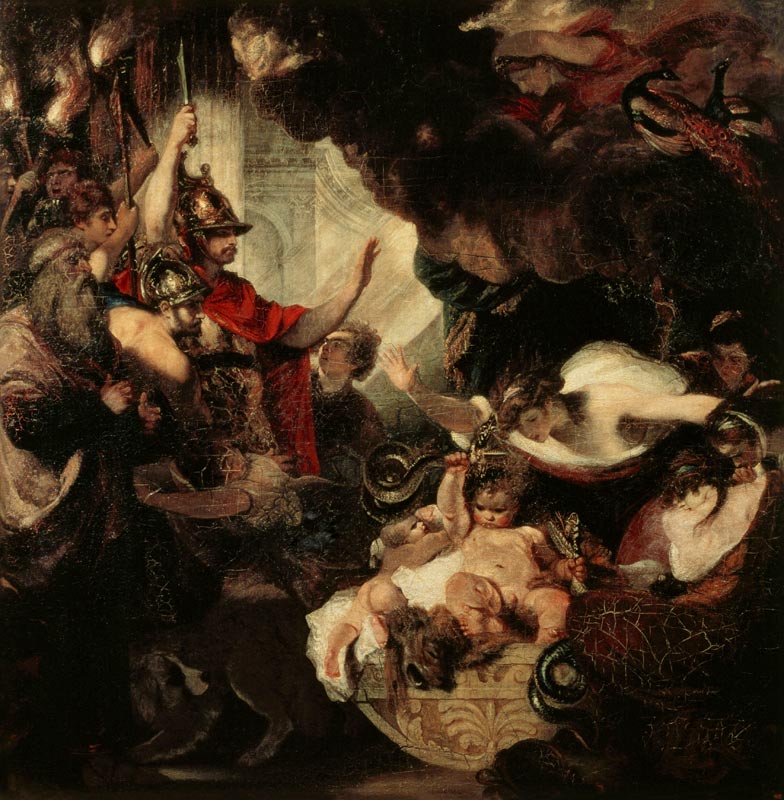 The Infant Hercules Strangling the Serpents a Sir Joshua Reynolds