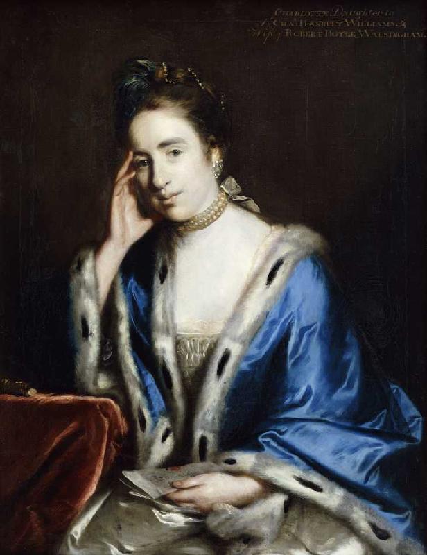 Bildnis von Charlotte Walsingham. a Sir Joshua Reynolds