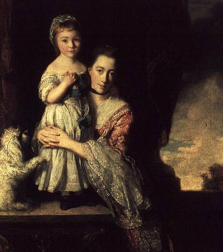 Georgiana, Countess Spencer with Lady Georgiana Spencer a Sir Joshua Reynolds