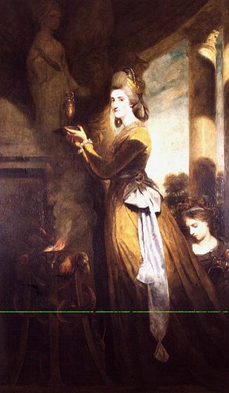 Mrs. Peter Beckford, 1781-2 The wife of a Dorset Gentleman portrayed making a libation to the Greek a Sir Joshua Reynolds