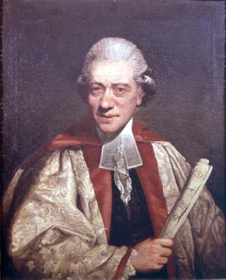 Portrait of Charles Burney (1726-1814) organist and English composer a Sir Joshua Reynolds
