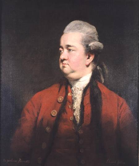 Portrait of Edward Gibbon (1737-94) a Sir Joshua Reynolds