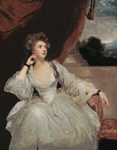 Portrait of Mrs. Stanhope (oil on canvas) a Sir Joshua Reynolds
