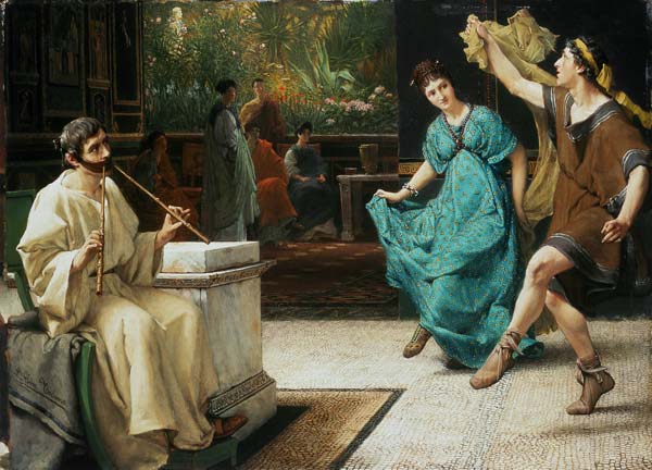 Dance in the old Rome. a Sir Lawrence Alma-Tadema