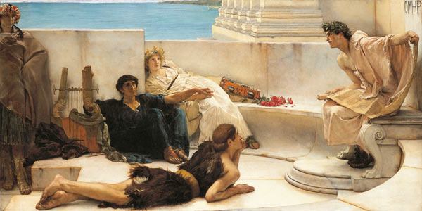 A reading from Homer a Sir Lawrence Alma-Tadema