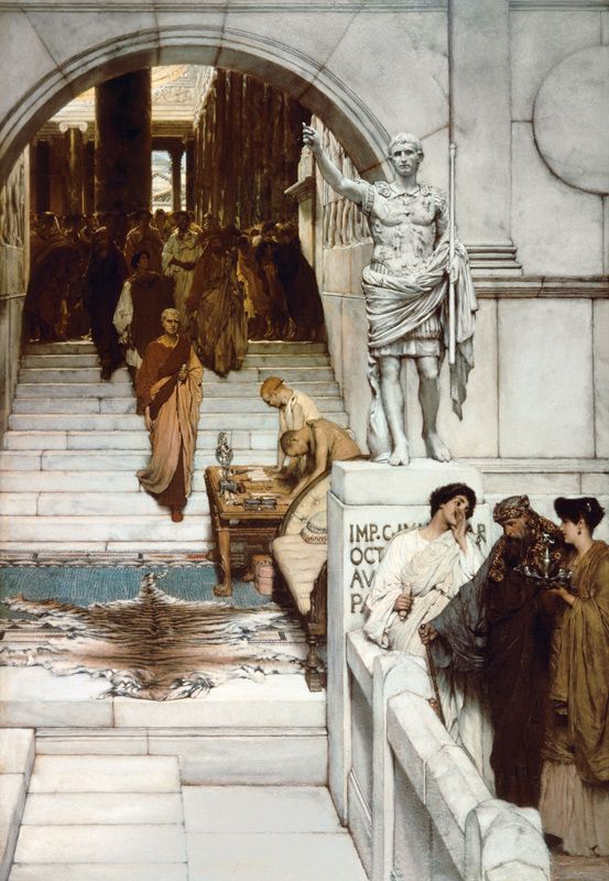 An Audience at Agrippa's a Sir Lawrence Alma-Tadema