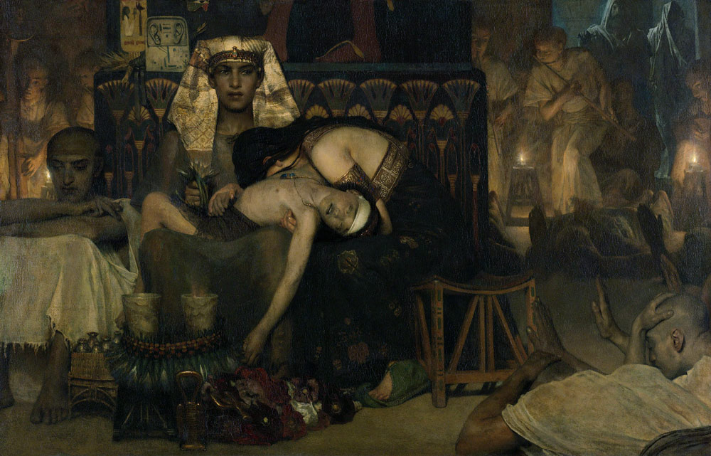 The Death of the First Born, Alma-Tadema a Sir Lawrence Alma-Tadema