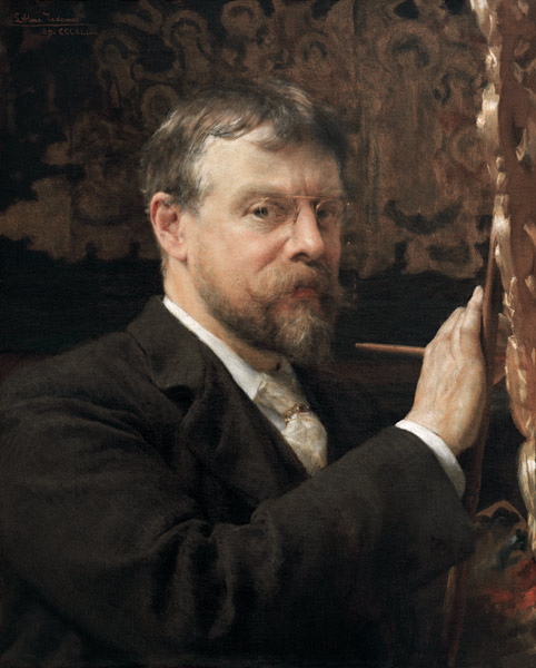 Sir Lawrence Alma-Tadema , Self Portrait a Sir Lawrence Alma-Tadema