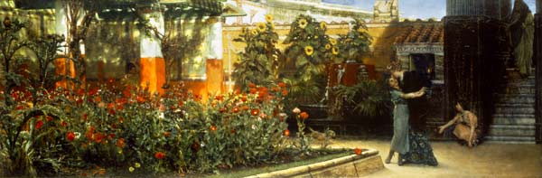 A Roman Garden a Sir Lawrence Alma-Tadema