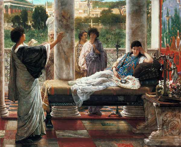 Anacreon Reading his Poems at Lesbia's House a Sir Lawrence Alma-Tadema