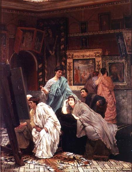 A Collector of Pictures at the Time of Augustus a Sir Lawrence Alma-Tadema