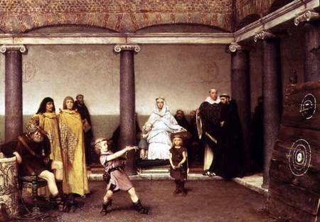 The Education of the Children of Clovis a Sir Lawrence Alma-Tadema
