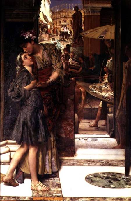The Parting Kiss a Sir Lawrence Alma-Tadema