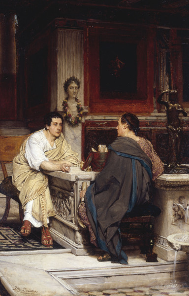 A Chat or The Disclosure a Sir Lawrence Alma-Tadema
