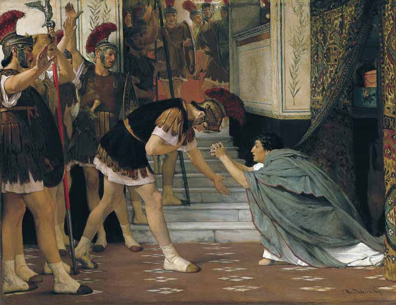 Proclaiming Claudius Emperor a Sir Lawrence Alma-Tadema