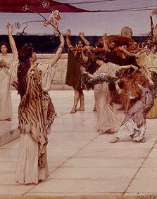 Consecration to the Bacchuspriesterin (part) a Sir Lawrence Alma-Tadema