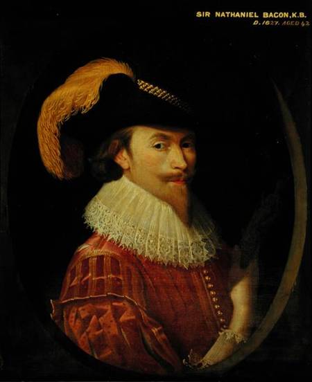 Self Portrait Aged 42 a Sir Nathaniel Bacon