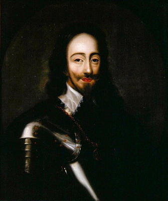 Portrait of Charles I in armour, c.1670 (oil on canvas) a Sir Peter Lely